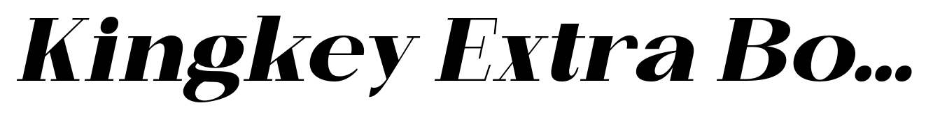 Kingkey Extra Bold Italic